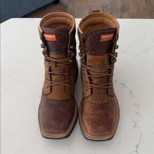 Twisted X Men's 8" Cellstretch Lacer Leather Boots Size 8.5